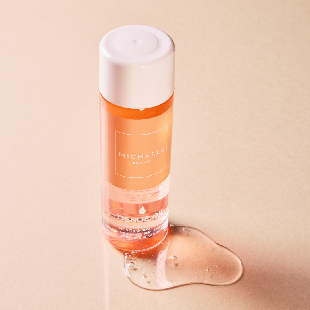 Michael's Bouquet Vitamin E Tissue Oil 125ml – close-up | buy in Kenya