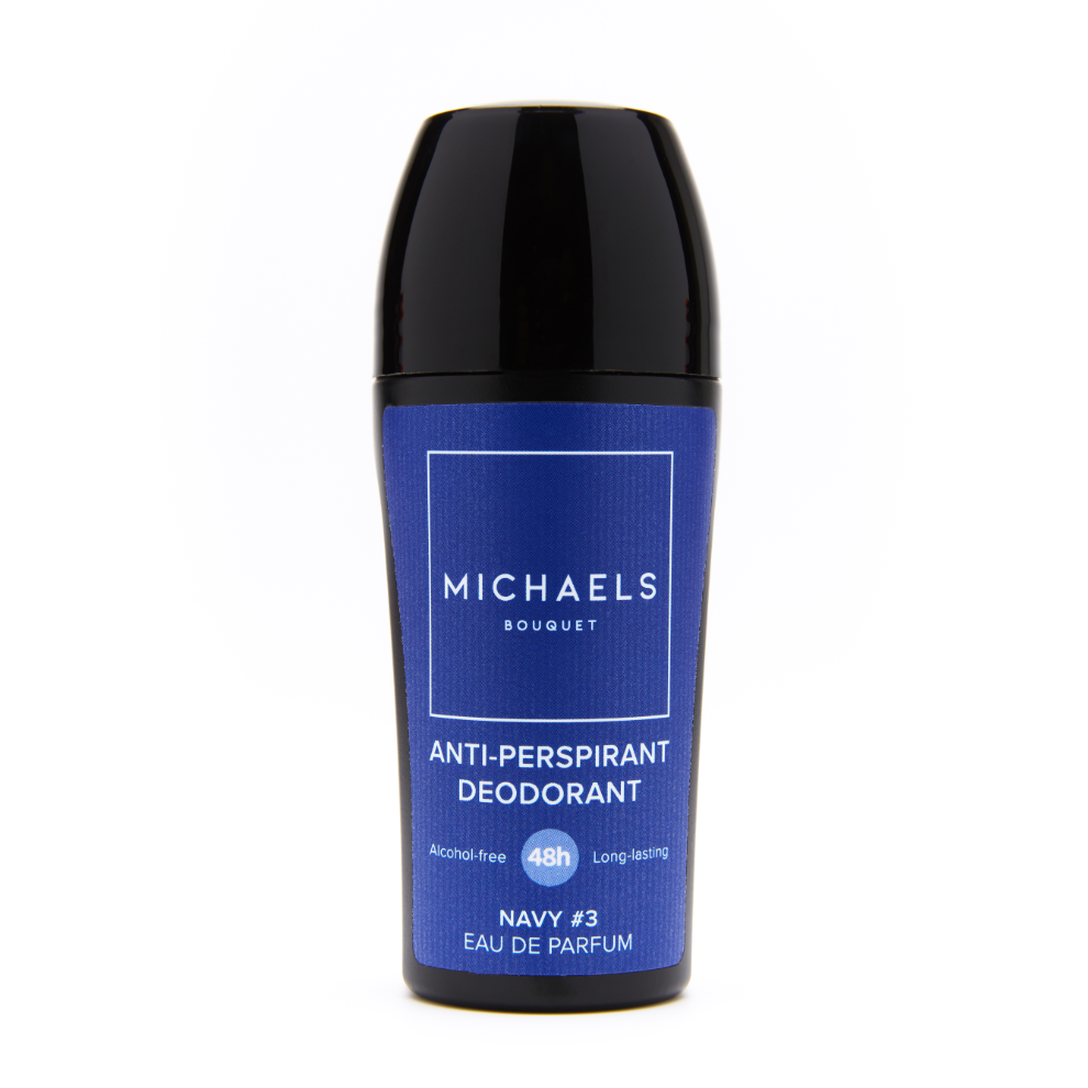 Michael's Bouquet Navy #3 Roll-On Deodorant 50ml – close-up | buy in Kenya